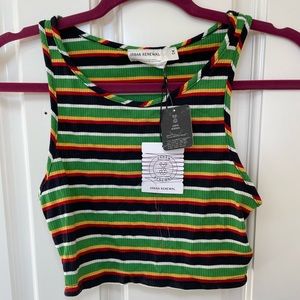 Urban Outfitters Striped Crop Top